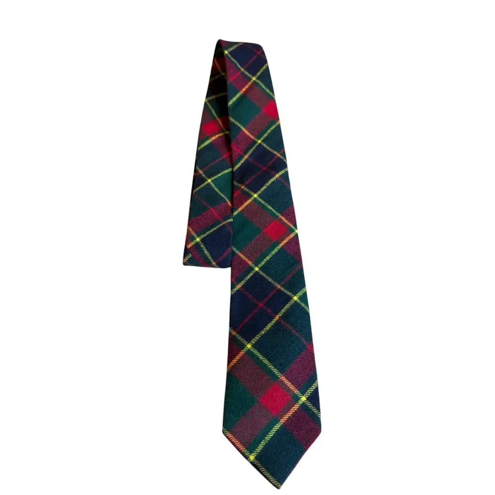 VintageTartan Plaid Cotton Flannel Tie
